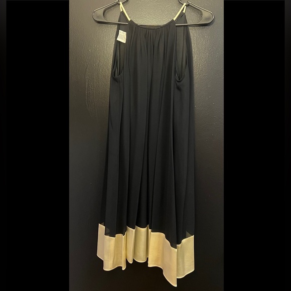 Maggy London Dresses & Skirts - Vintage Maggy London Silk Black and Champagne Gold Dress